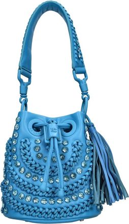 La Carrie Tassen.. Helder Blauw - Dames - Schoudertassen - Blauw - ONE Size - Leer - Tassen