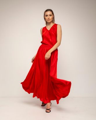 Tantra Lange uitlopende rok met elastische taille