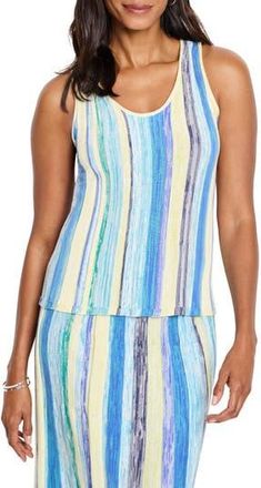 Nic+Zoe Coast Crush Tank in Blue Multi at Nordstrom Rack, Size X-Small