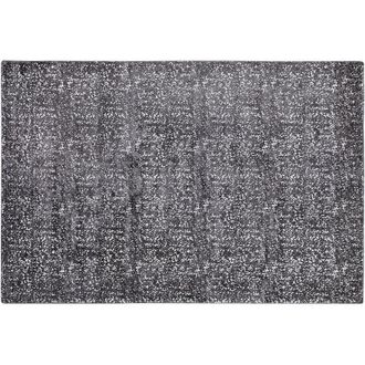 Beliani Beliani - Viscose Area Rug 140x200 cm Living Room Rug Grey Silver Pattern Esel