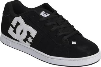 DC Sneaker DC SHOES Net, Herren, Gr. 14(48,5), schwarz (schwarz, schwarz, wei&szlig;), Obermaterial: Leder (Kuh) / Futter: Textil / Aussensohle: Gummi, Schuhe 