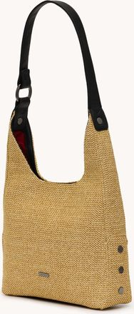 Hammitt Hammitt Tim Noir Smooth Raffia Gunmetal Med