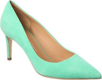 Ferragamo Ilary Pointed-Toe Suede Pump
