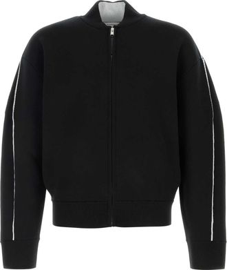Givenchy Black Stretch Wool Blend Cardigan