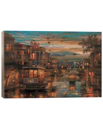 iCanvas Icanvas Cable Car Heaven Wood Print By Evgeny Lushpin Wall Art