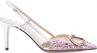 Valentino Garavani Pink Embroidered Pumps