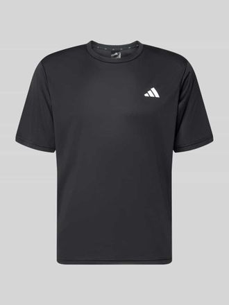 adidas Regular Fit T-Shirt mit Logo-Print in Black, Gr&ouml;&szlig;e XXL
