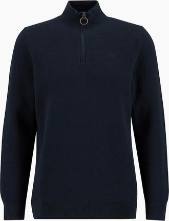 Barbour Mens Barbour Honeycomb Half Zip Sweater NY91 Navy - Size: 38