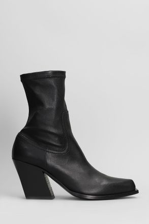 Vic Matié Fiction 101 Texan Ankle Boots In Black Leather