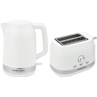 Hamilton Beach Ella Kettle & Toaster Set White - Hamilton Beach