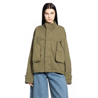 The Attico Overdyed Canvas Bomber