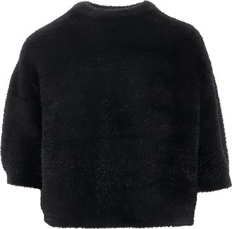 Emporio Armani Maglione con dettaglio lamé - Nero