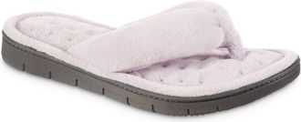 Isotoner Womens Recycled Aster Thong Slipper In Thistle