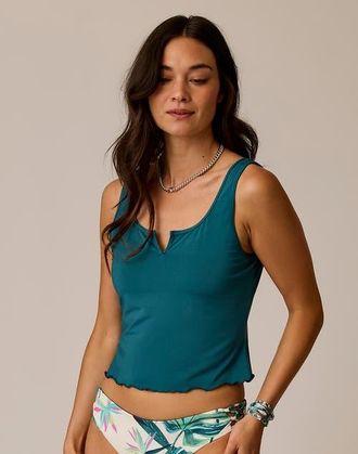 Carve Designs Vida Notchneck Tankini in Nightdive at Nordstrom, Size Xx-Large