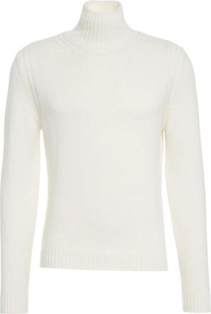 Dondup Turtleneck Jumper - Heren - Coltruien - Wit - 2XL - Wol - Truien & Vesten