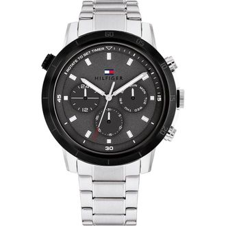 Tommy Hilfiger Troy Heren Horloge Zilverkleurig 1792106