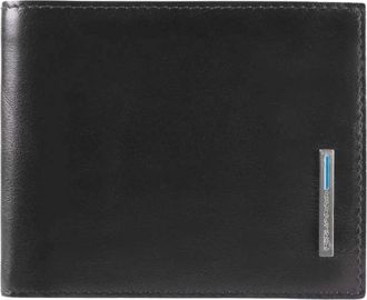 Piquadro Mens wallet with coin pocket - Heren - Portefeuilles - Zwart - ONE Size - Accessoires