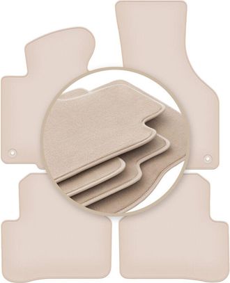 OEM Alfombrillas Premium Beige Para Volkswagen Passat Cc Coup&eacute; 2008-2012