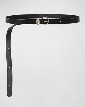 Janessa Leoné Myra Leather Skinny Belt
