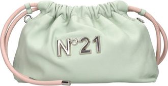 N&deg;21 Eco-leren Tas - Dames - Schoudertassen - Groen - ONE Size - Leer - Tassen
