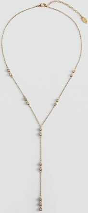 Mango Collana ciondolo dettaglio cristalli oro - Donna - Taglia unica - MANGO