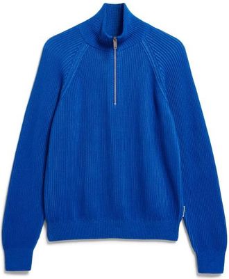 Armedangels Troyer Vanis&eacute; Knit Sweater Pullover f&uuml;r Damen | blau