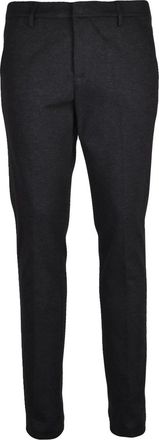 Dondup Grey Viscose-Blend Gaubert Low-Waist Formal Pants