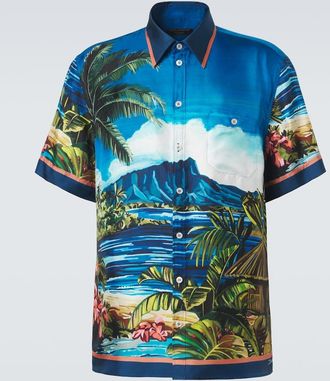 Dolce & Gabbana Printed silk twill shirt