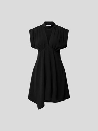 Iro Minikleid mit V-Ausschnitt in Black, Gr&ouml;&szlig;e XL