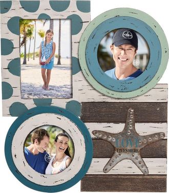 Beachcombers 13.75 MDF Love Heart Mix Picture Frame Photo Holder in Blue at Nordstrom, Size Medium
