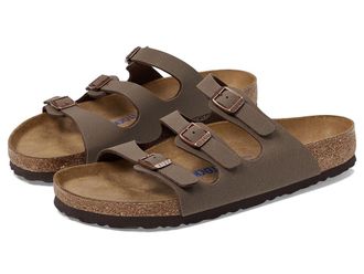 Birkenstock Florida Soft Footbed - Birkibuc Womens Sandals Mocha Birkibuc : EU 41 (US Womens 10-10.5) Regular