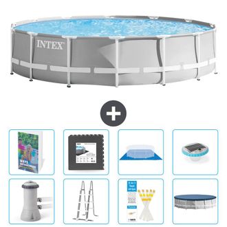 Intex Piscina Prism Frame Redonda - 427x107 Cm - 9-piezas S608