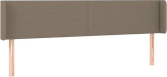 vidaXL Cabecero Con Led De Tela Gris Taupe 203x16x78/88 Cm Vidaxl
