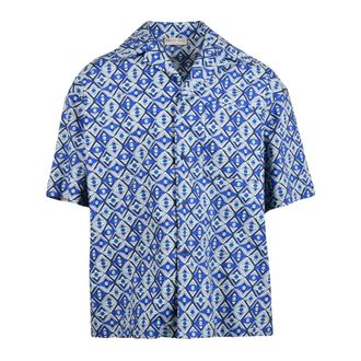 Pucci Heren, Overhemden, Blauw, Maat: L Katoen