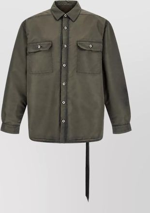 Rick Owens padded nylon overshirt jacket