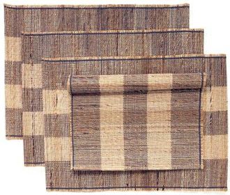 Sustainable Threads Biscotti Placemats - Set of 4 in Dark Chocolate at Nordstrom