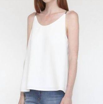 Vilagallo Gina Shirt In Ecru Crep