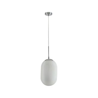 Luce-Ambiente-Design Suspensi&oacute;n Greenwich en Vidrio Blanco Trabajado a Coste