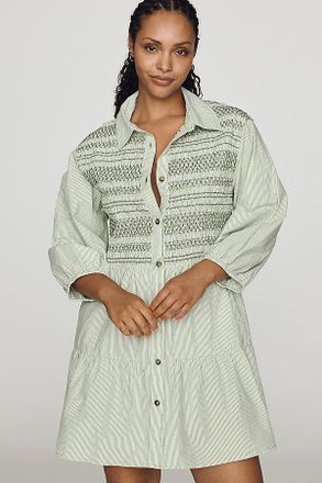 Maeve Bettina 100% Cotton Mini Shirtdress