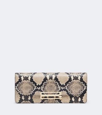 Victoria Beckham Dorian East-West leather clutch