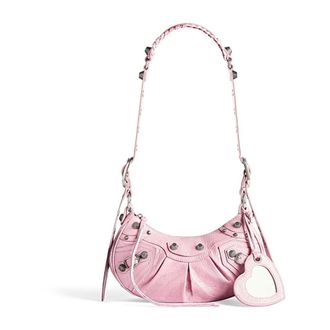 Balenciaga Shoulder Bags, female, Pink, Size: ONE SIZE Crush Shoulder Bag