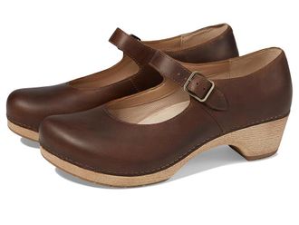 Dansko Lilah Womens Flat Shoes Tan Oiled Pull Up : EU 42 (US Mens 8.5-9 - Womens 11.5-12) Regular, Leather