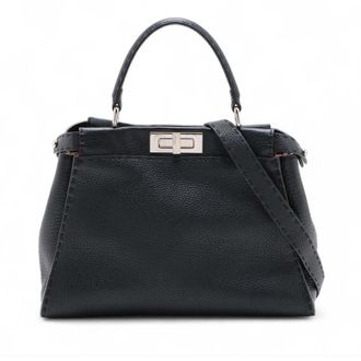 Fendi Pre-owned Fendi Medium Leather Selleria Peekaboo Iconic Satchel Ladies CBJ9QPZPS5Z98BB4