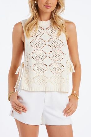 Bishop + Young Provence Side Tie Sweater in Sand at Nordstrom, Size X-Small