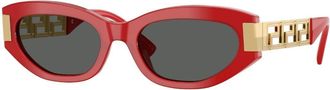 Versace VE4501 554287 Womens Sunglasses Red Size 54