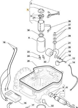 STIGA Sports Motor De Corte Stiga Original - 1126-1297-01