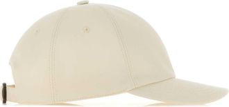 Burberry Unisex Ivory Cotton Baseball Cap Tundrawhite E Fasce Per Capelli