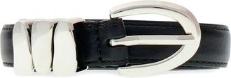 Guess Womens Belt Black Leather Accessories