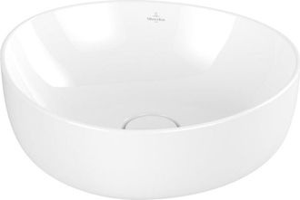 Villeroy & Boch Antao Opzetwastafel - 400 x 395 x 146 mm - Wit Alpin CeramicPlus - zonder overloop