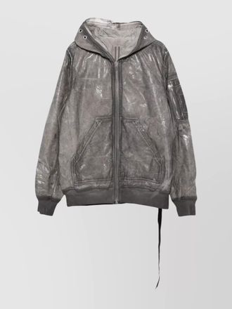Rick Owens bomber jacket padded hooded